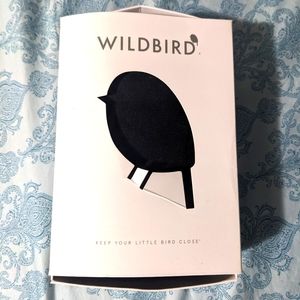 Wild Bird Single Linen Ring Sling, Raven with Rose Gold